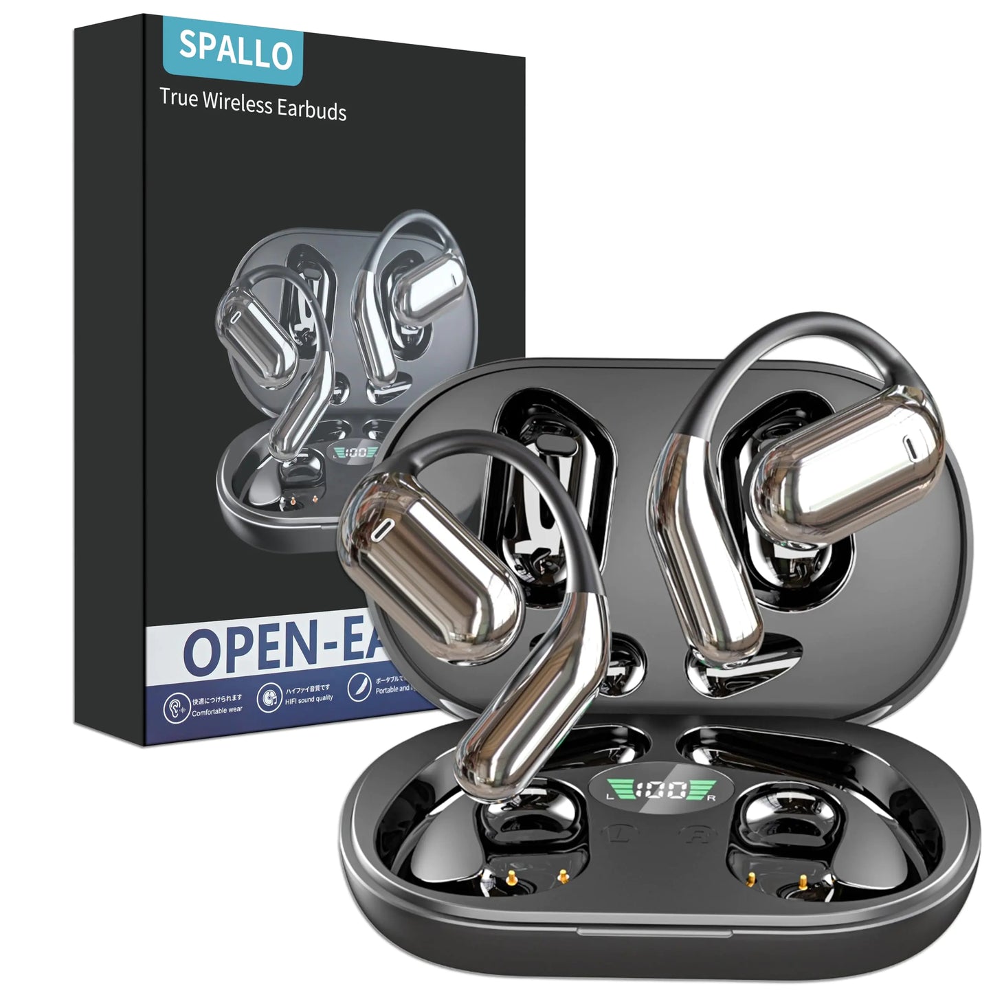 3-in-1 AI Real-Time Language Translation Earbuds: 144 Languages & Accents Translation Device EarphonesTwo-Way TranslatingLong Battery Life Ideal for Travel Study & Business