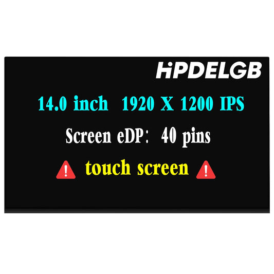 HPDELGB Replacement for Lenovo Thinkpad X1 Carbon Gen 9 10 11 21HM000KUS 21HM002DUS LCD Screen LED Display Panel 1920x1200 WUXGA IPS 40 Pin Touch Screen