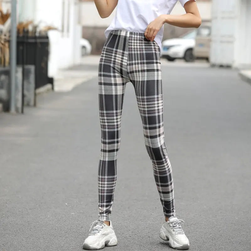 Large Stretch Printed Leggings Trousers for Women